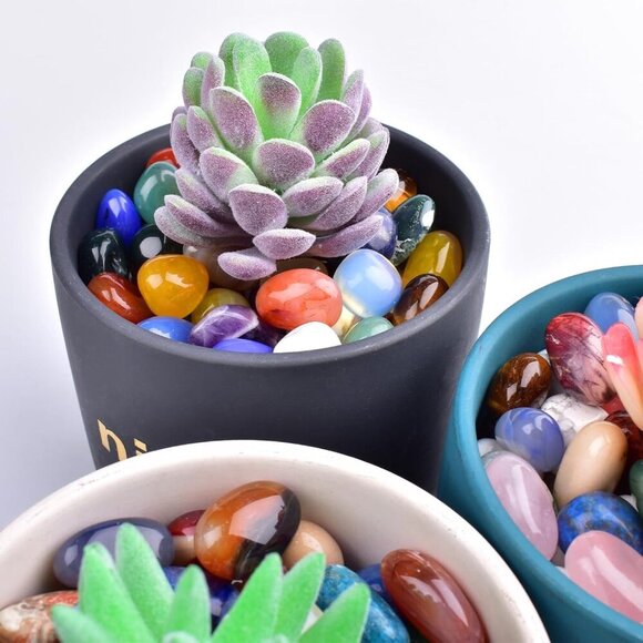 Polished Multicolor Healing Crystal Stone Set, 72 Pcs, 0.5" Handpicked Tumbled S - Picture 5 of 9